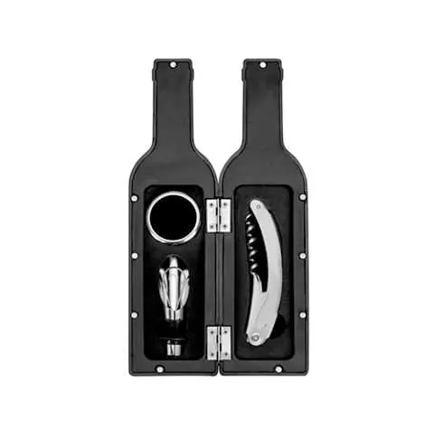 Kit Vinho Garrafa 3 peças personalizado